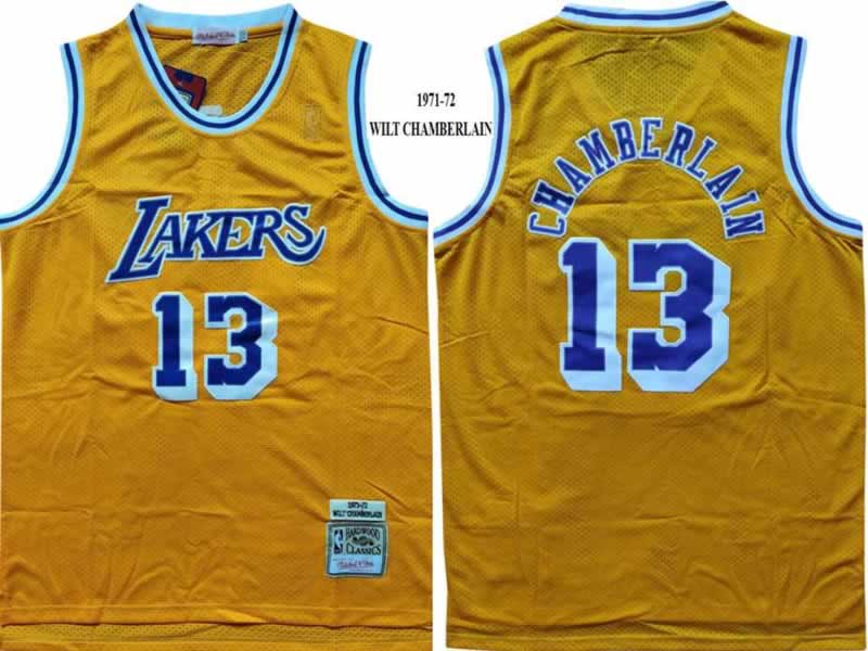 Lakers 13 Wilt Chamberlain Yellow 1971-72 Hardwood Classics Jersey,We sell and wholesale Lakers 13 Wilt Chamberlain Yellow 1971-72 Hardwood Classics Jersey on line form chian!